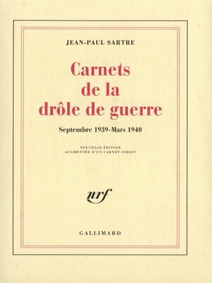 cover image of Carnets de la drôle de guerre (Septembre 1939--Mars 1940)